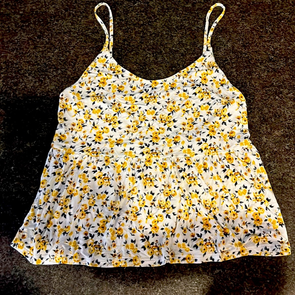 American eagle strappy floral tank